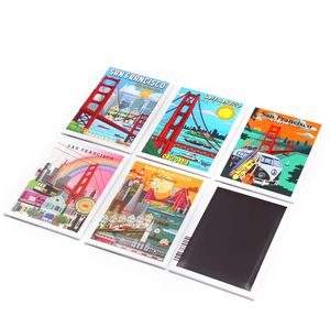 Autocollants de réfrigérateur en métal personnalisés pour votre propre promotion souvenir, aimants de réfrigérateur pour production personnalisée - Product Image 1