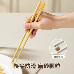 HeDou Chopsticks 5 Pairs Mixed Colors Anti-scalding Non-slip For Household Canteens Buffet Restaurants - Product Image 3