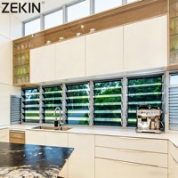 Persianas de Aluminio Modernas Personalizadas ZEKIN, Persianas Enrollables para Exteriores, Persianas Corredizas para Ventanas, Persianas de Aluminio
