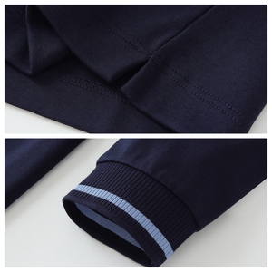 T-shirt thermique tricoté à col rond et manches longues pour <span class=keywords><strong>homme</strong></span>, 290g, anti-bactérien, avec demi-fermeture éclair, couche de base pour voyages d'affaires - Product Image 3