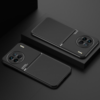 VIVO housse pour VIVO X90/X90 Pro/X90 Pro + housse 2023 nouvelle mode lentille protection luxe en cuir givré voiture étui de téléphone magnétique