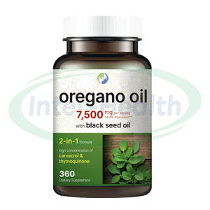 Cápsulas de aceite de orégano salvaje Ausreson, suplementos orgánicos naturales inmunes, aceite de orégano 300 de orégano con cápsula de aceite de semilla negra - Product Image 1