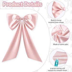 Grande décoration de nœud rose Coquette en flanelle de luxe, pour décoration intérieure personnalisée de qualité supérieure, fournitures pour fêtes d'anniversaire EJ021A - Product Image 2