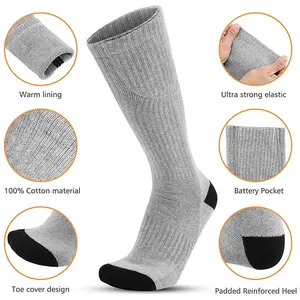 Bykski — chaussettes chauffantes électriques, support de chaleur, batterie rechargeable, pour l'hiver