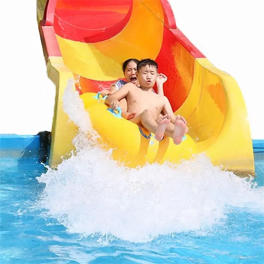 Neue Design Figur 8 waterpark familie rohr mit vorderseite unterseite für familie wasser rutsche