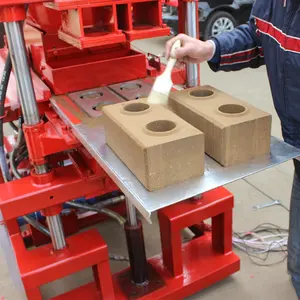 WT2-10 tam otomatik makine tuğla kil birbirine blokları lego tuğla makine metal yapı malzemeleri