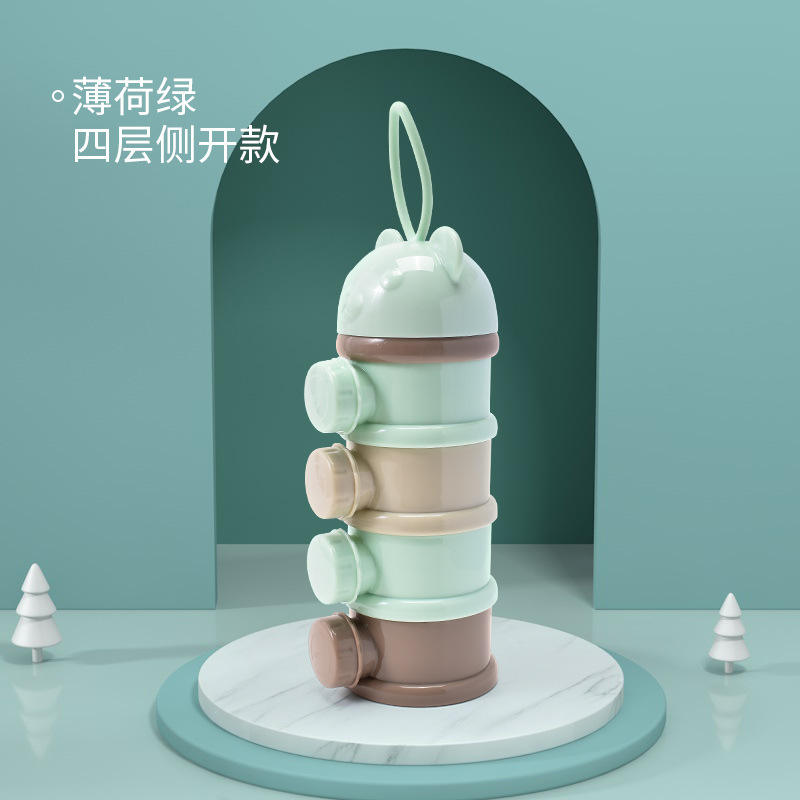 Verde de cuatro niveles con apertura lateral.