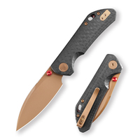 Couteau pliant de poche TRIVISA Otter-CG EDC pour hommes, lame 14C28N, manche G10 avec clip, survie, camping en plein air, chasse