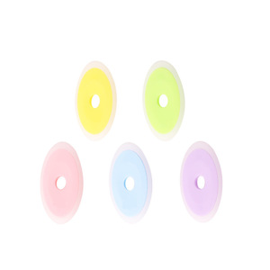 Gomme ovale en plastique pour stylos gel, couleurs mélangées aléatoirement - Product Image 5