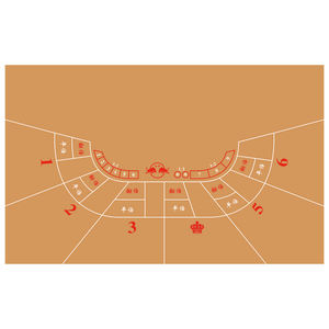 Tapete de Juego de Póker para Casino, Personalizado, Resistente al Agua y al Fuego, de Terciopelo, 1400*2400 mm, Diseño de Lucha de Toros - Product Image 1