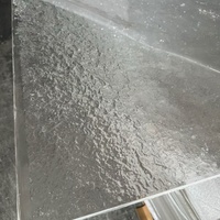 Plaque acrylique texturée personnalisée et panneau organique pour la peinture décorative sur fenêtre |   Finition anti-rayures effet gravier, fabrication OEM