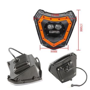 Phares LED pour moto Zuqing HL114 orange, faisceau haut et bas, feux de jour pour motos tout-terrain - Product Image 2
