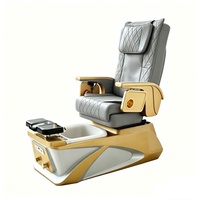 Fauteuils de pédicure électriques modernes avec massage, fauteuils de spa pour les pieds à débullage léger, fauteuils de pédicure pour salon de beauté et manucure