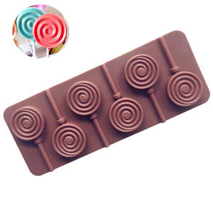 <span class=keywords><strong>Molde</strong></span> De <span class=keywords><strong>Silicona</strong></span> Lollipop Candy Mold Silicone Lolly <span class=keywords><strong>Pops</strong></span> Molds Round Swirl Hard Candy Lollypop Sucker Mold - Product Image 2