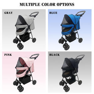 Poussette pour <span class=keywords><strong>chien</strong></span> JXB Explosive Models, tissu imperméable, maille respirante, pliable, avec grand <span class=keywords><strong>panier</strong></span> de rangement - Product Image 6