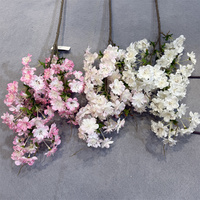 Q-1187 Nouvelle Conception Branche de Fleur de Cerisier Artificielle pour Décoration Maison et Mariage