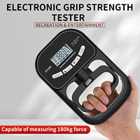 Dynamomètre électronique de poignet, testeur de force de préhension, jauge de force en ABS, capacité 180 kg, rééducation, physique pour collégiens