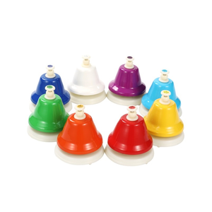 Campana de Mesa de Metal y Plástico Colorida ToyBell, Campana de Recepción, Campanas de Percusión para Niños - Product Image 2