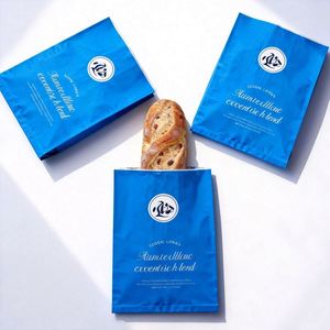 Custom Printed Eco-Friendly Waterproof Greaseproof Burger <b>Paper</b> <b>Bags</b> Silk Screen Printing Small Size for French Fries Takeaway - Product Image 1