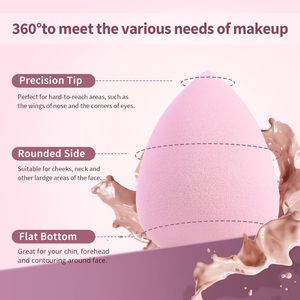 Esponja de Maquillaje de Belleza Personalizada al por Mayor, Sin Látex, Suave, para Uso Húmedo y Seco, Multicolor - Product Image 3