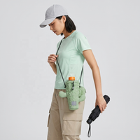 Sac bandoulière matelassé personnalisé avec logo promotionnel pour bouteille d'eau, pochette de promenade pour chien, solution GWP pour la randonnée, vente en gros