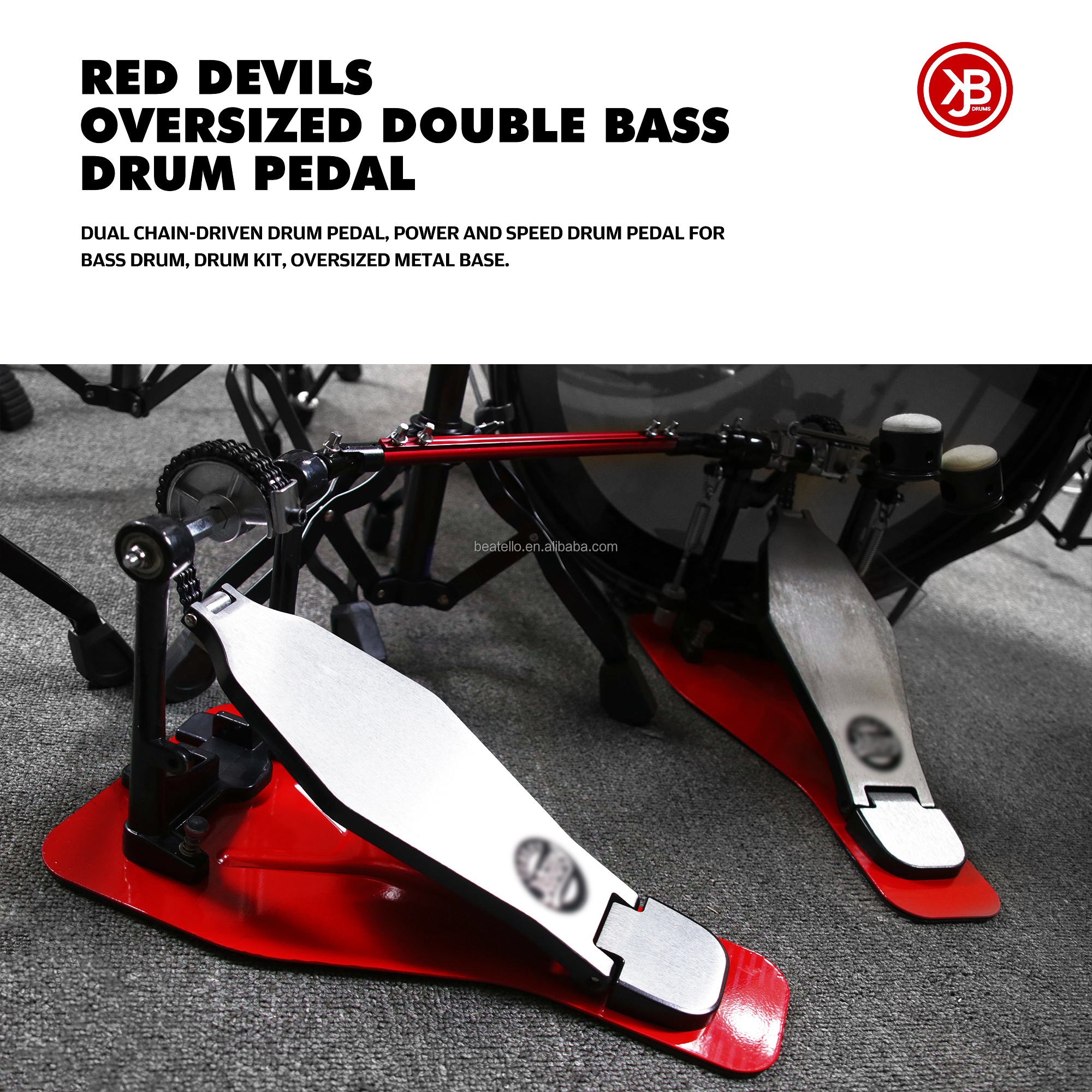 Beatello JBK ダブルチェーンペダル ダイレクトドライブシャフト軸