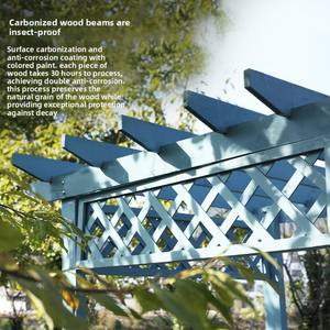 Estructuras <span class=keywords><strong>de</strong></span> Jardín, Techo <span class=keywords><strong>de</strong></span> Terraza, Madera Anticorrosión, Malla para Viñedos, Estructura <span class=keywords><strong>de</strong></span> Escalada para Jardín Exterior, Soporte para Flores, Parasol para Balcón - Product Image 5