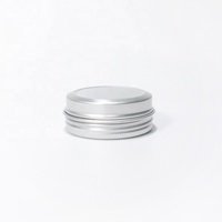 Pot cosmétique exquis en aluminium de 30g 30ml avec couvercle à vis en étain pour baume à lèvres, rouge à lèvres, crème pour le visage, fard à joues, huile essentielle (couleur personnalisée)