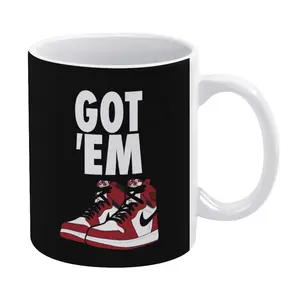 Hype sneaker get em coffee mug fashion home decor ceramic mugs custom logo sublimation mug tea cup for drinks