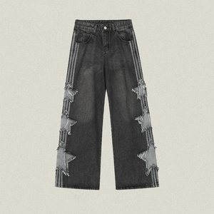 Pantalones Vaqueros de Mezclilla para Hombre, Estilo Casual, Talla Grande, Corte Recto Holgado, Secado Rápido, Estilo Americano, Tendencia Urbana, Anchos - Product Image 4