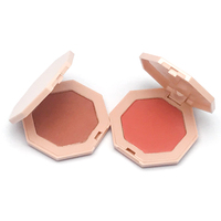 Vente en gros Boîte de poudre hexagonale de maquillage 6 couleurs Surligneur de couleur unique Surligneur de maquillage Poudre bronzante fine surligneurs avec logo personnalisé