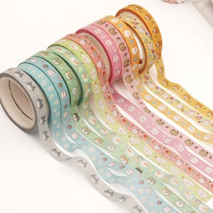 เทปวาชิลายสัตว์น่ารัก 18 ม้วน สำหรับงาน DIY ตกแต่งสมุดบันทึก ของขวัญ นำเข้าจากต่างประเทศ - Product Image 4