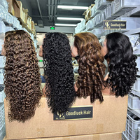 Perruques bouclées Pixie en dentelle HD 5x5 13x6, qualité 15A, super double drawn, en cheveux humains brésiliens vierges bruts, vente en gros