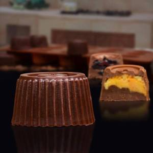 3-piece <b>set</b> of non-stick silicone molds, 3D-shaped chocolate <b>baking</b> tools - Product Image 5