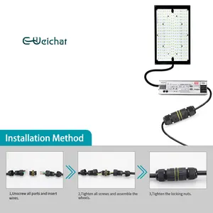 E-Weichat ışık teli naylon ul konnektör 2 pin 3 pin 4p 5p IP68 kablo su geçirmez hızlı 5 yollu konnektör