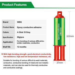 WBG High-Strength Bonding Two-Component Graphite Copper Powder Carbon Brush <b>Conductive</b> Welding Fixing Epoxy <b>Conductive</b> Adhesive - Product Image 3