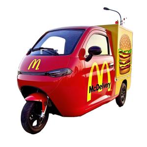 Triciclo Eléctricos Street Food <span class=keywords><strong>furgonetas</strong></span> en Venta Cerrada Carga Entrega 3 Ruedas Cargo Moto Triciclos para Helados - Product Image 1