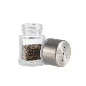 <span class=keywords><strong>Mini</strong></span> <span class=keywords><strong>salière</strong></span> portable de <span class=keywords><strong>camping</strong></span> avec bouteille en verre, ensemble de 15ml en acier inoxydable, gadget de cuisine - Product Image 5