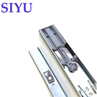 Glissière de tiroir SIYU à fermeture amortie avec deux ressorts, extension complète, à billes, 45 mm