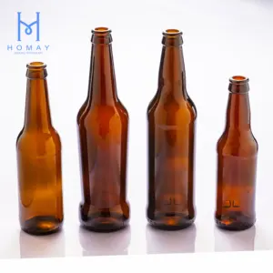 Botella de vidrio para cerveza, 330ml, 500ml