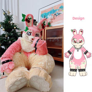 Disfraz de Mascota Personalizado de Cuerpo Completo de Zorro o Conejo con Diadema de Animal para Carnaval de Venecia - Product Image 1