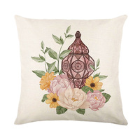Housse de coussin décorative islamique Eid Mubarak 45x45 cm, décorations pour la maison, décor du Ramadan, coussin de canapé, mosquée, taie d'oreiller musulmane 2027