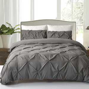 Ensemble <span class=keywords><strong>de</strong></span> 3 housses <span class=keywords><strong>de</strong></span> <span class=keywords><strong>couette</strong></span> en fibre synthétique unie, style artisanal, 7 couleurs, personnalisable - Product Image 6