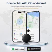 Traceur intelligent Google Find My Device AirTag pour animaux de compagnie, localisateur GPS mondial MFI, pour portefeuille, carte, sac, clés, compatible iOS Android, anti-plastique