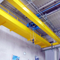 Pont roulant électrique à double poutre, moteur robuste, capacité de levage 10t, commande à distance au sol, vente en gros directe usine 3