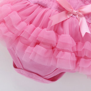 Mono de <span class=keywords><strong>princesa</strong></span> de gasa para niñas de 0 a 1 año, bonito diseño promocional, para fiesta de cumpleaños - Product Image 6