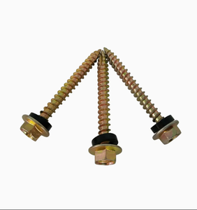 Nhà sản xuất bán buôn thép carbon tự khai thác ốc vít Vàng kẽm <span class=keywords><strong>Hex</strong></span> đầu đen PVC máy giặt giá cả cạnh tranh vàng kẽm <span class=keywords><strong>Hex</strong></span> - Product Image 4