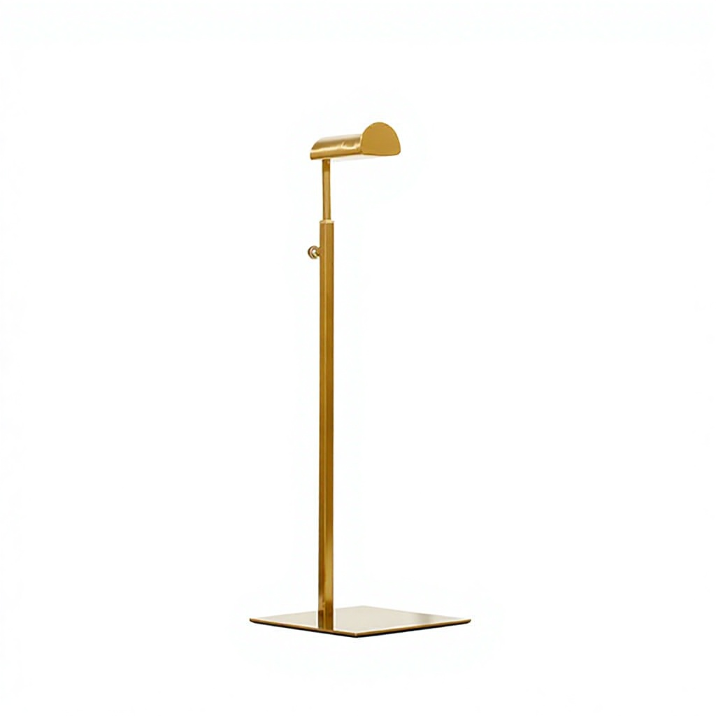 Large A-head brushed titanium gold