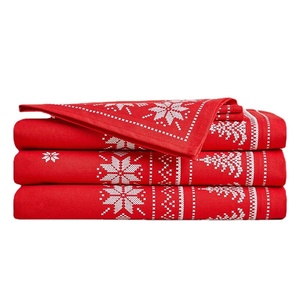 Giáng Sinh Bông Tuyết Cây Thông In Thêu Khăn Trải Bàn Năm Mới Trang Trí Kỳ Nghỉ Đảng Bảng Chăn - Product Image 4