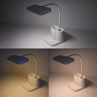 Lampe de table moderne pour la maison, LED à changement de couleur 3 tons, blanc chaud, ABS, commande tactile, batterie rechargeable, intensité réglable